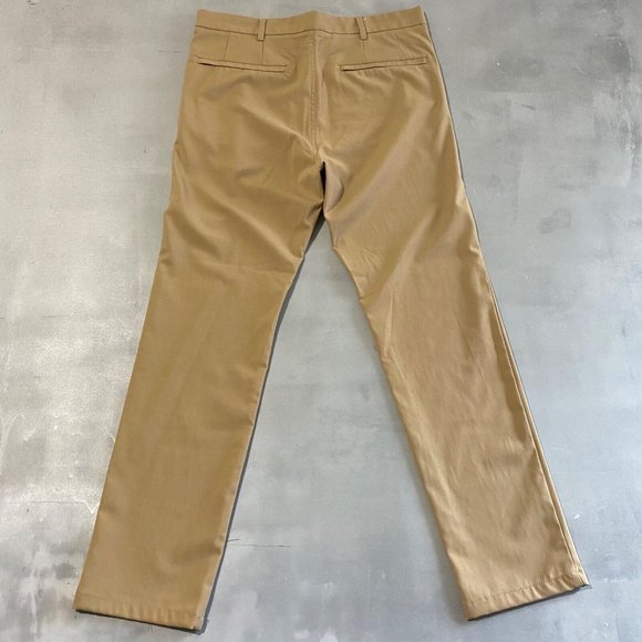 Baubax Pants Mens Size 33 x 30 Tan wool blend Stain and water‎ resistant chino - Picture 3 of 6